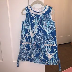 Classic Lilly Pulitzer shift in ‘Blue Reef’ Sz 5